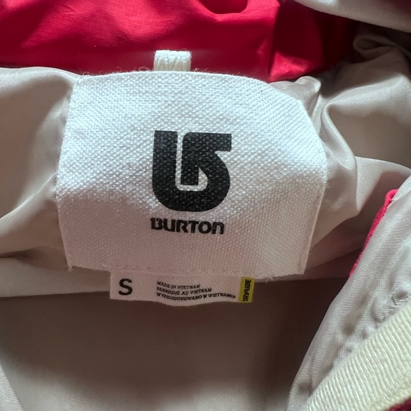 Burton Red and Gray Puffer Vest Wander W/Detach hood Ws Small EUC Women’s Nano - Picture 2 of 6